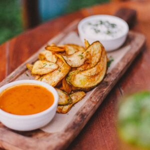 a plate of food